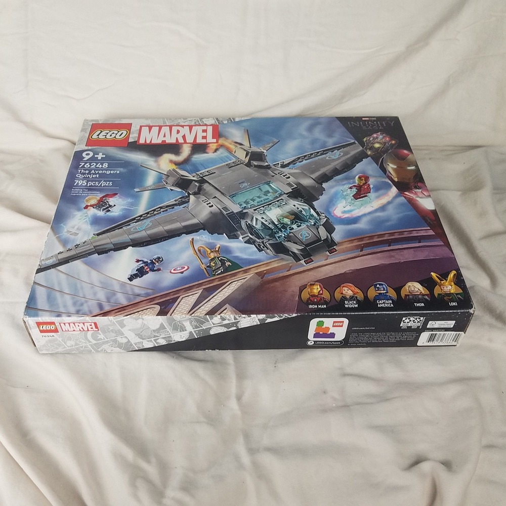 LEGO Marvel The Avengers Quinjet 76248 Kids Unisex OS Gray New Infinity Saga Set